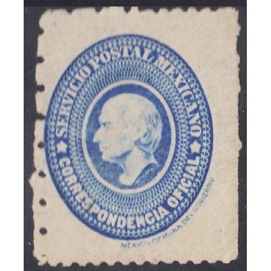 México Servicio Oficial 5b 1894 Miguel Hidalgo MH México Servicio Oficial 5b 1894 Miguel Hidalgo MH