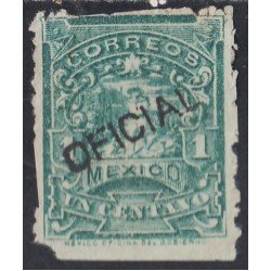 México Servicio Oficial 7aC 1895/98 Correo a pie sin goma México Servicio Oficial 7aC 1895/98 Correo a pie sin goma