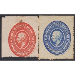 México Servicio Oficial 5/6 1894 Miguel Hidalgo sin goma
