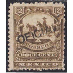México Servicio Oficial 13A 1895/98 Mensajero montado sin goma