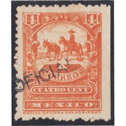 México Servicio Oficial 10A 1895/98 Mensajero montado sin goma México Servicio Oficial 10A 1895/98 Mensajero montado sin goma