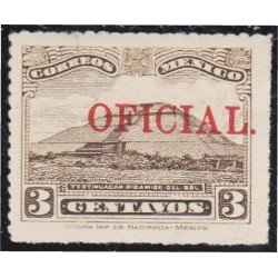 México Servicio Oficial 112 1925/27 Teotihuacán Pirámide del Sol sin goma México Servicio Oficial 112 1925/27 Teotihuacán Pirámide del Sol sin goma
