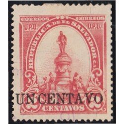 El Salvador 278 1905 Monumento del Gral. Morazán sin goma El Salvador 278 1905 Monumento del Gral. Morazán sin goma