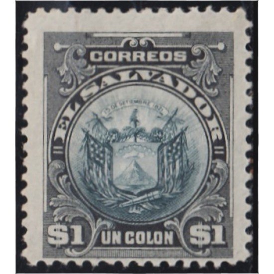 El Salvador 374 1912 Escudo Shield MH El Salvador 374 1912 Escudo Shield MH