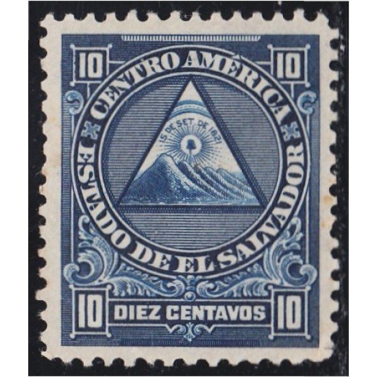 El Salvador 428 1921 Escudo Shield sin goma El Salvador 428 1921 Escudo Shield sin goma