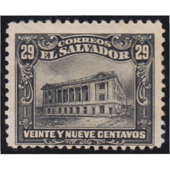 El Salvador 393 1916/19 Teatro Nacional sin goma El Salvador 393 1916/19 Teatro Nacional sin goma