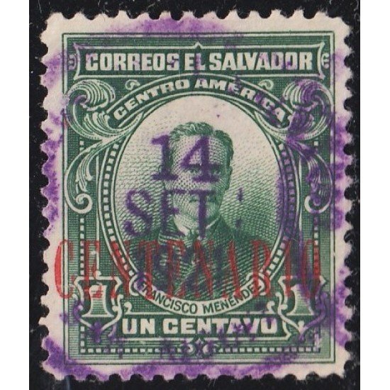 El Salvador 432 1921 Francisco Menendez usados El Salvador 432 1921 Francisco Menendez usados