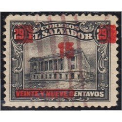 El Salvador 415 1918/22 Palacio Nacional usados El Salvador 415 1918/22 Palacio Nacional usados