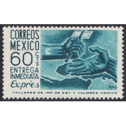 México Urgentes 10B 1954 Entrega de correo MNH México Urgentes 10B 1954 Entrega de correo MNH