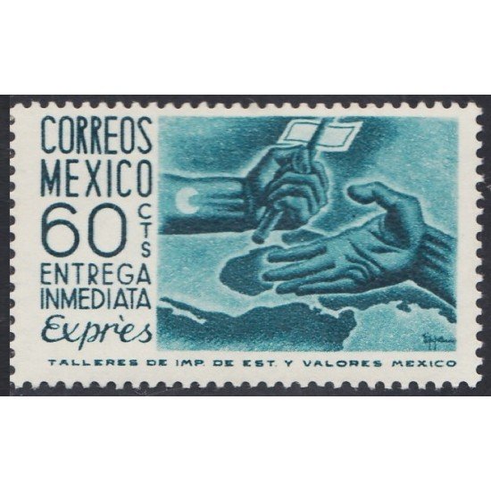 México Urgentes 10B 1954 Entrega de correo MNH México Urgentes 10B 1954 Entrega de correo MNH