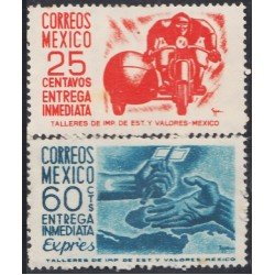 México Urgentes 9/10 1950/51 Motocicleta Entrega de correo MNH México Urgentes 9/10 1950/51 Motocicleta Entrega de correo MNH