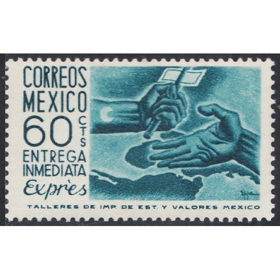 México Urgentes 10B 1954 Entrega de correo MH