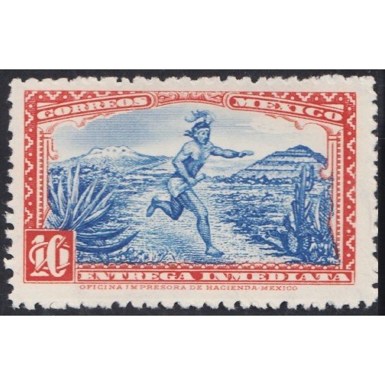 México Urgentes 3 1934 Mensajero a pie MH México Urgentes 3 1934 Mensajero a pie MH