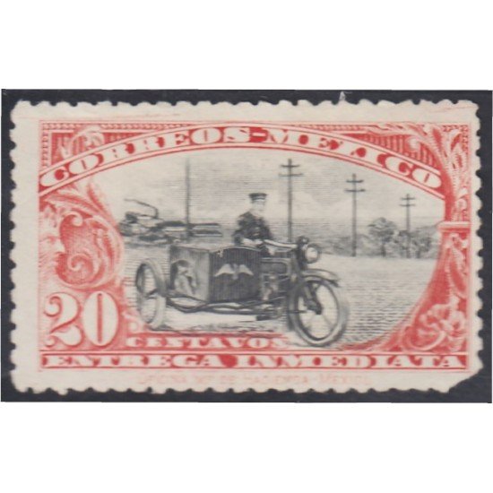 México Urgentes 1 1919 Factor del motociclista sin goma México Urgentes 1 1919 Factor del motociclista sin goma