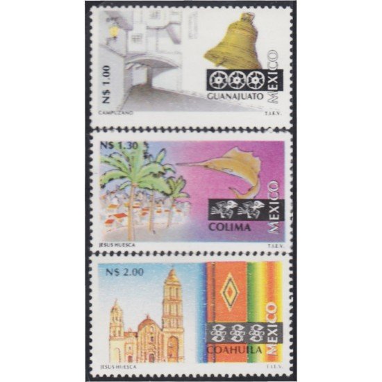México 1994 Ciudades de México básicas  MNH