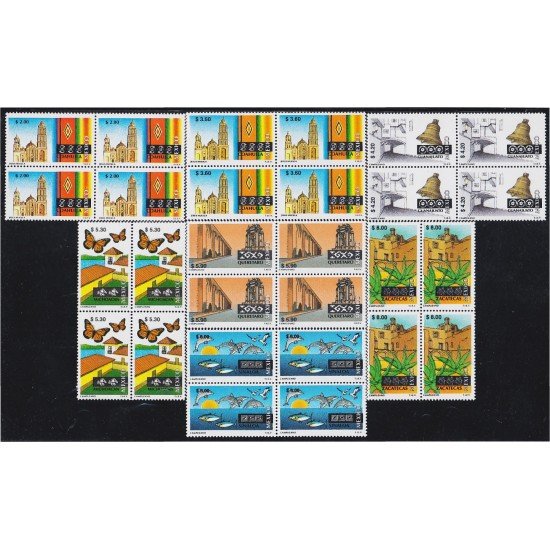 México 1994 Bl.4 Ciudades de México básicas  MNH