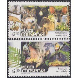 México 1999 Conserva mamíferos terrestres y bosques de niebla básicas MNH México 1999 Conserva mamíferos terrestres y bosques de niebla básicas MNH