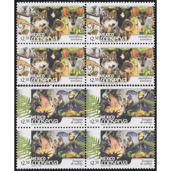 México 2003 Conserva mamíferos terrestres y bosques de niebla MNH México 2003 Conserva mamíferos terrestres y bosques de niebla MNH