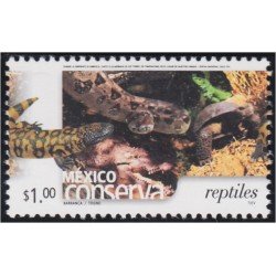 México 2004 Conserva Reptiles básicas MNH México 2004 Conserva Reptiles básicas MNH