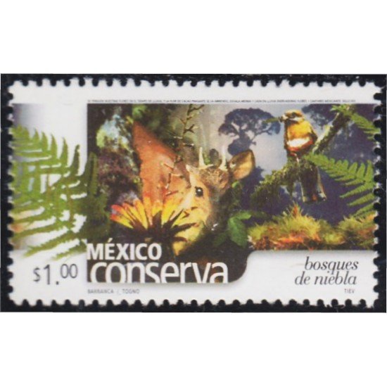 México 2004 Conserva Bosques de niebla básicas MNH México 2004 Conserva Bosques de niebla básicas MNH