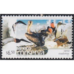 México 2004 Conserva Aves costeras básicas MNH México 2004 Conserva Aves costeras básicas MNH