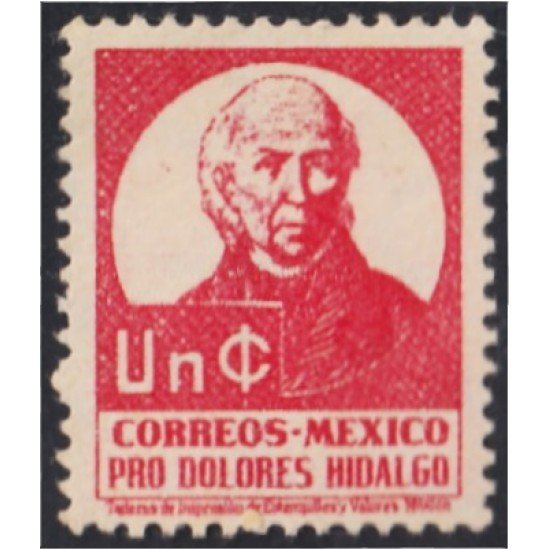 México Beneficencia 2 1941 Miguel Hidalgo MNH