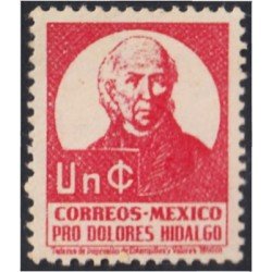 México Beneficencia 2 1941 Miguel Hidalgo sin goma México Beneficencia 2 1941 Miguel Hidalgo sin goma