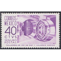 México Letras de cambio 19A 1971/75 Seguro postal Bóveda MNH