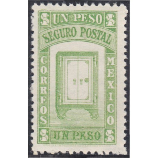 México Letras de cambio 6 1944/46 Seguro postal Caja fuerte MNH México Letras de cambio 6 1944/46 Seguro postal Caja fuerte MNH