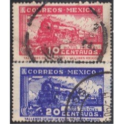 México 3/4 1944 Bultos postales Tren Train usados México 3/4 1944 Bultos postales Tren Train usados