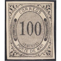 Mexico Puerta de Mar 25 1875 Color negro MH