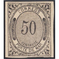 Mexico Puerta de Mar 23 1875 Color negro MH