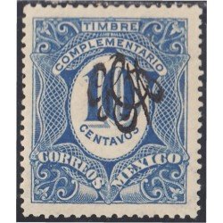 Mexico Taxas 15n 1915 Timbre complementario MH Mexico Taxas 15n 1915 Timbre complementario MH