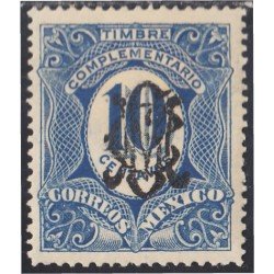Mexico Taxas 15m 1915 Timbre complementario MH Mexico Taxas 15m 1915 Timbre complementario MH