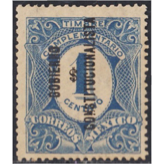 Mexico Taxas 6k 1915 Timbre complementario MH Mexico Taxas 6k 1915 Timbre complementario MH