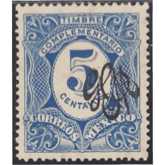 Mexico Taxas 14n 1915 Timbre complementario MH Mexico Taxas 14n 1915 Timbre complementario MH
