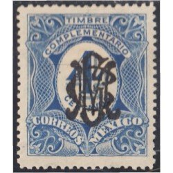 Mexico Taxas 13m 1915 Timbre complementario MH Mexico Taxas 13m 1915 Timbre complementario MH