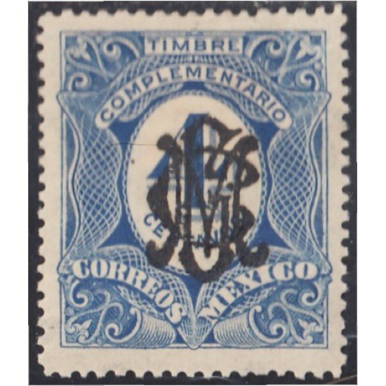 Mexico Taxas 13m 1915 Timbre complementario MH Mexico Taxas 13m 1915 Timbre complementario MH