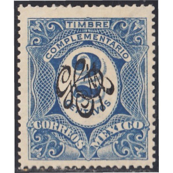 Mexico Taxas 12n 1915 Timbre complementario MH