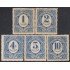 Mexico Taxas 1/5 1908/09 Timbre complementario MH