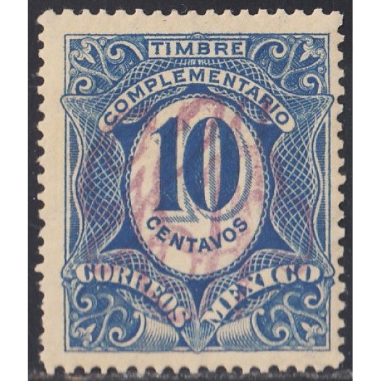 Mexico Taxas 10h 1915 Timbre complementario MH Mexico Taxas 10h 1915 Timbre complementario MH