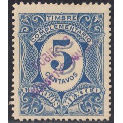 Mexico Taxas 9i 1915 Timbre complementario MH Mexico Taxas 9i 1915 Timbre complementario MH