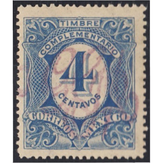 Mexico Taxas 8h 1915 Timbre complementario MH Mexico Taxas 8h 1915 Timbre complementario MH