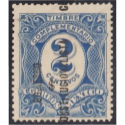 Mexico Taxas 7k 1915 Timbre complementario MH Mexico Taxas 7k 1915 Timbre complementario MH