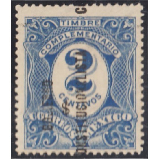 Mexico Taxas 7k 1915 Timbre complementario MH Mexico Taxas 7k 1915 Timbre complementario MH
