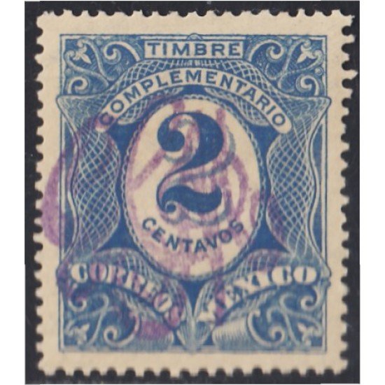 Mexico Taxas 7h 1915 Timbre complementario MH Mexico Taxas 7h 1915 Timbre complementario MH