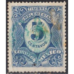 Mexico Taxas 9h 1915 Timbre complementario sin goma Mexico Taxas 9h 1915 Timbre complementario sin goma