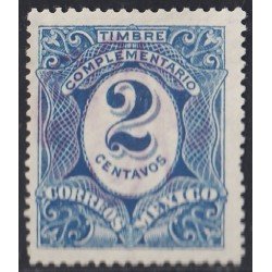 Mexico Taxas 7h 1915 Timbre complementario sin goma Mexico Taxas 7h 1915 Timbre complementario sin goma