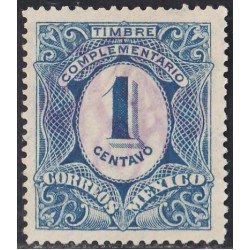 Mexico Taxas 6h 1915 Timbre complementario sin goma Mexico Taxas 6h 1915 Timbre complementario sin goma