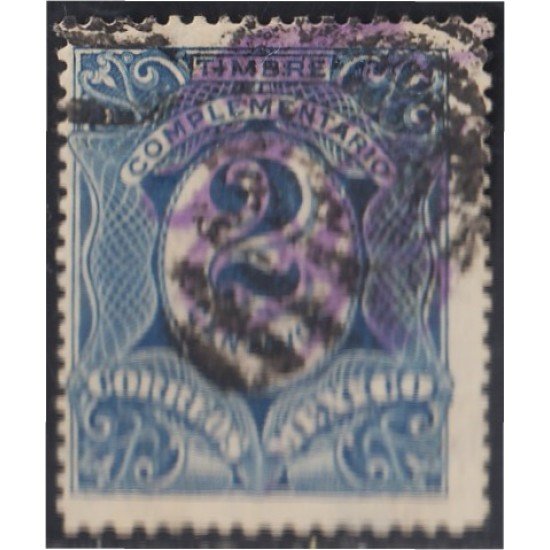 Mexico Taxas 7h 1915 Timbre complementario usados Mexico Taxas 7h 1915 Timbre complementario usados